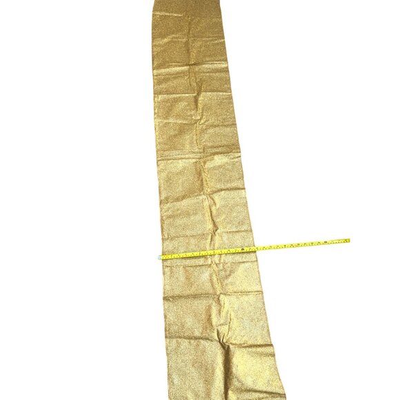 Long Gold Shimmering Fabric Runner For Events Or Home Décor - Picture 3 of 3